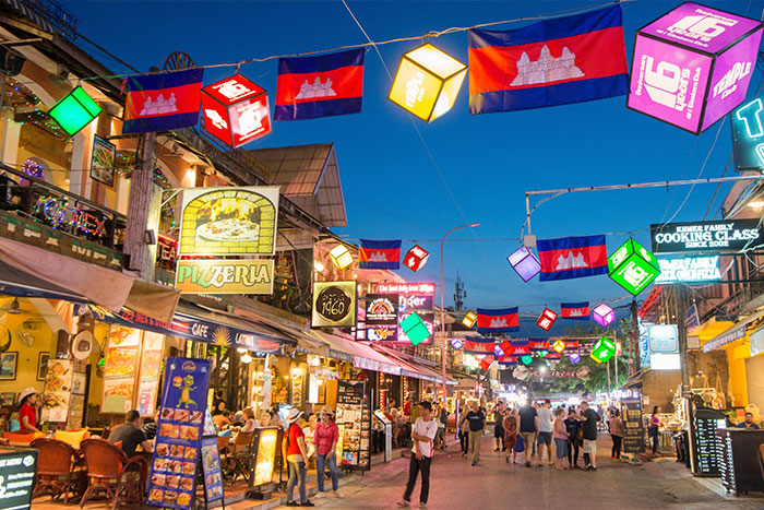 Pub Street in Siem Reap - nightlife in Siem Reap